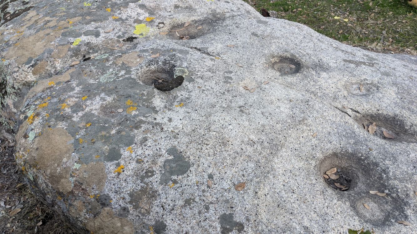 Indian grinding stone found on property