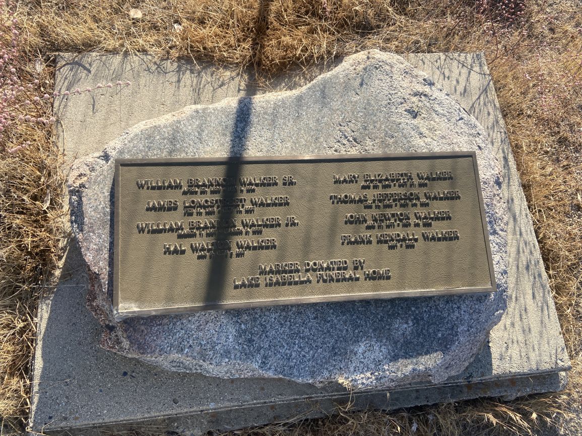 Walker family gravestone